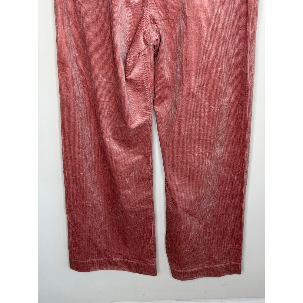 Maeve The Colette Corduroy Full-Length Wide-Leg Pants Light Pink Women's 33 Tall - Picture 3 of 11